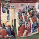 Immagine di Enrico d'Alemannia con gli studenti seduti intorno a lui