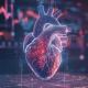 Immagine di un cuore umano in realtà virtuale