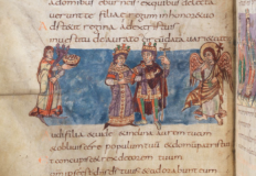 Miniatura da un codice di epoca carolingia conservato alla Württembergische Landesbibliothek