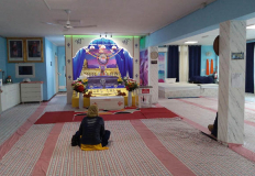 Prayer hall in an Italian gurdwara