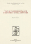 Copertina del libro Voci di prigionieri italiani della prima guerra mondiale