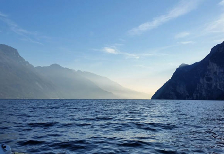 Il lago di Garda durante le attività di ricerca ©MarinaAmadori
