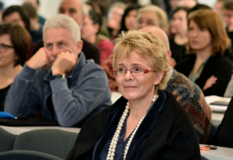 La senatrice Elena Cattaneo durante un precedente evento all'Università di Trento ©UniTrento - Ph. Giovanni Cavulli