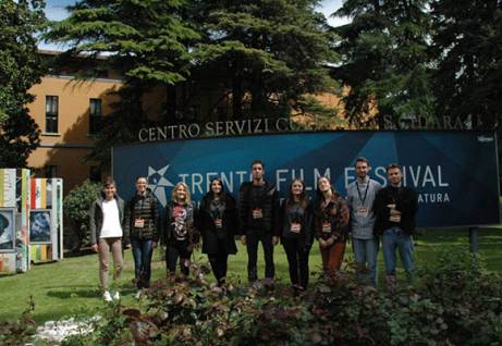 La giuria studentesca del Trento Film Festival. 