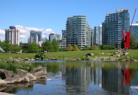Immagine di palazzi e del territorio a Vancouver 
