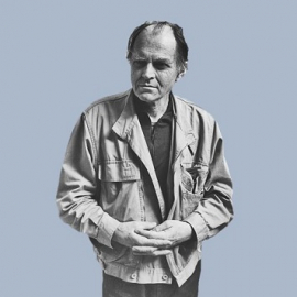 foto di Paul K Feyerabend su sfondo azzurro