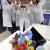 The Laboratory of Computational Metagenomics at the Centre for Integrative Biology (CIBIO) of the University of Trento; the researchers pose with stuffed animals that look like bacteria (photo by Alessio Coser for the University of Trento)